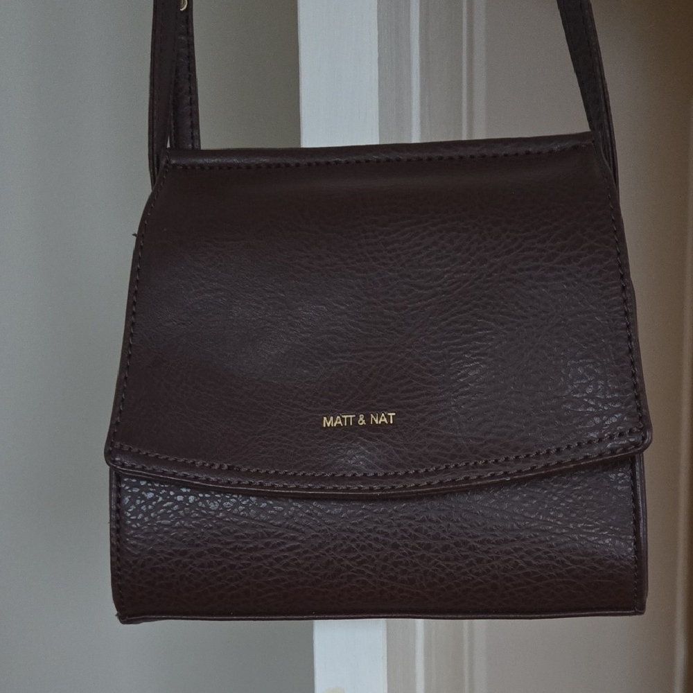 Matt & Nat Dark Brown Crossbody Bag